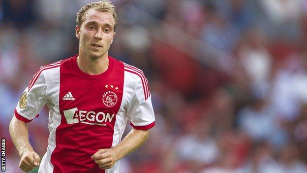Christian Eriksen: Denmark midfielder training with Ajax to build up fitness