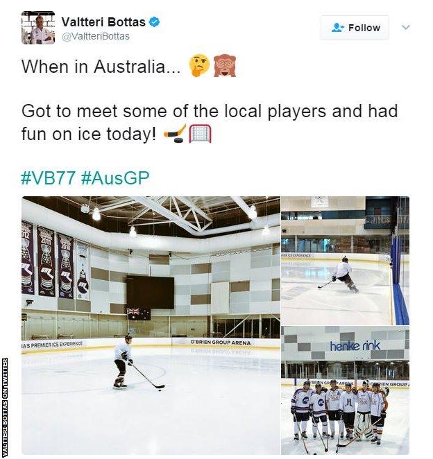 Valtteri Bottas on Twitter