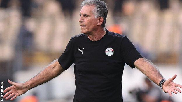 Carlos Queiroz on the side lines