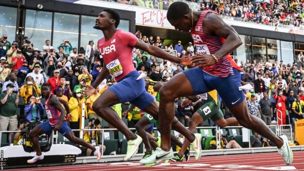 Fred Kerley wins world 100m gold in Eugene