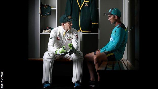 Tim Paine et Justin Langer