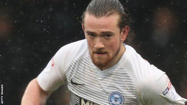 Jack Marriott features for Peterborough United against Gillingham in League One