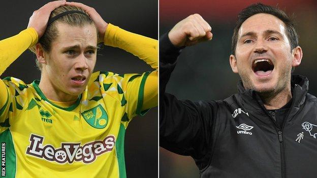 Norwich City and Derby County