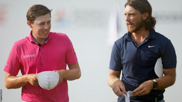 Matt Fitzpatrick and Tommy Fleetwood at the Tour Championship