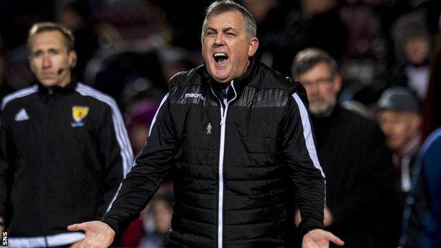 Hearts 0-0 Ross County: Owen Coyle unhappy at disallowed goal - BBC Sport
