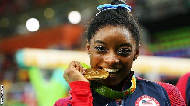Rio Olympics 16 Simone Biles Dominates To Win All Around Gold c Sport
