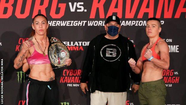 Cris Cyborg faces off with Sinead Kavanagh