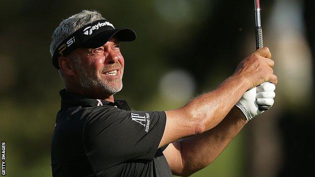 Darren Clarke is off the pace after the first day at the Australian Open