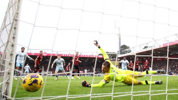 Callum Hudson-Odoi scores for Nottingham Forest against Bournemouth