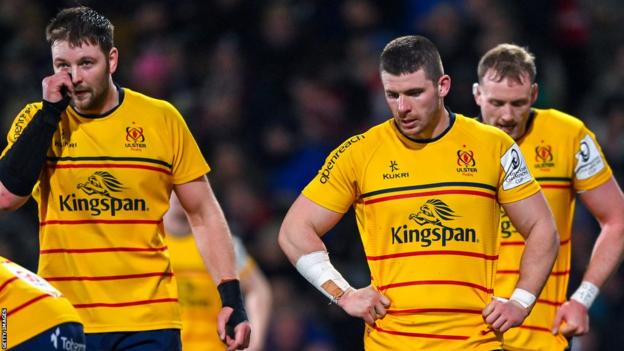 Ulster players look dejected