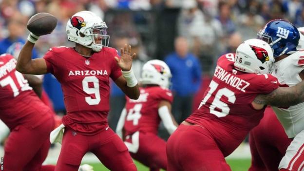 Joshua Dobbs playing for Arizona Cardinals