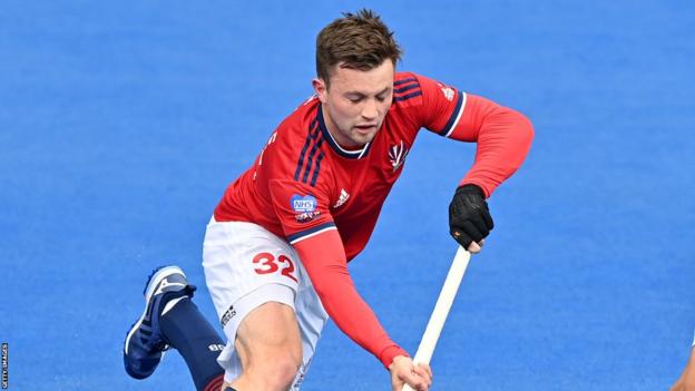 Zach Wallace playing for Great Britain