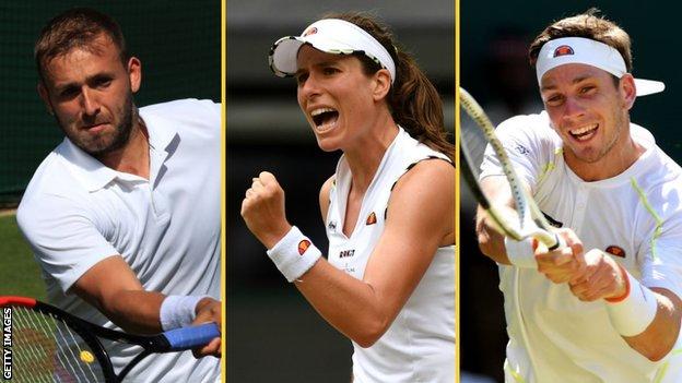 Dan Evans, Joanna Konta i Cameron Norrie