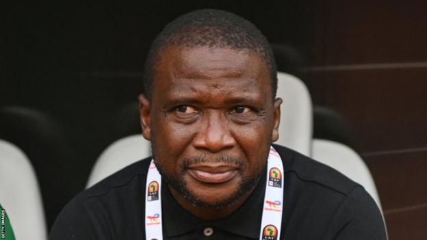 Sierra Leone coach John Keister during AFCON in Cameroon.