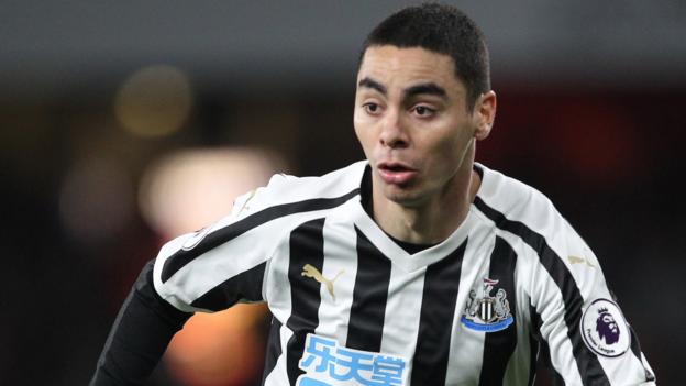 Miguel Almiron: Newcastle midfielder out for season with hamstring ...