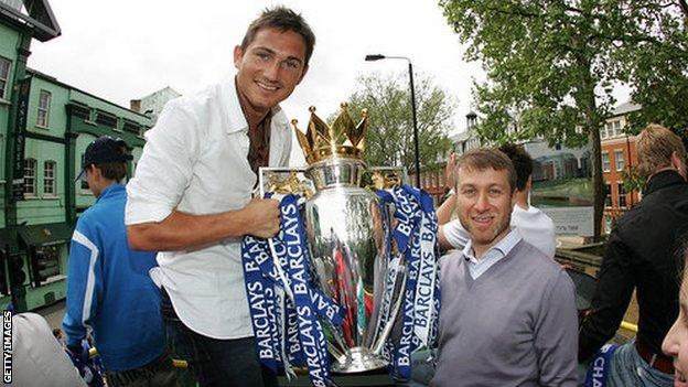 Frank Lampard and Roman Abramovich