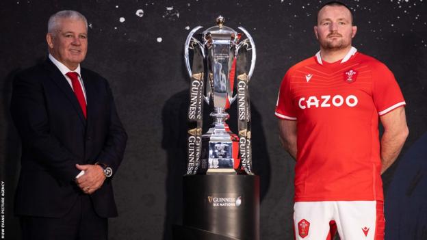Warren Gatland and Ken Owens at the 2023 Six Nations launch