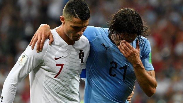 Uruguay vs. Portugal results: Final score 2-1, Edinson Cavani knocks out  Cristiano Ronaldo and co. 