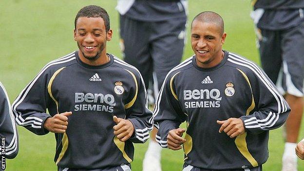 Marcelo, Roberto Carlos and Cicinho