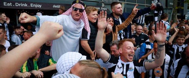 Newcastle fans