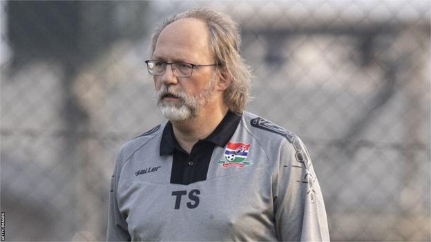 The Gambia coach Tom Saintfiet