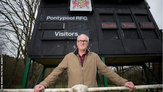 Eddie Butler captained Pontypool for three years