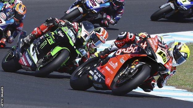 Alvaro Bautista finished ahead of Jonathan Rea for the fourth time this season
