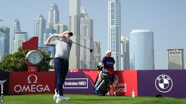 Robert MacIntyre at the Dubai Desert Classic