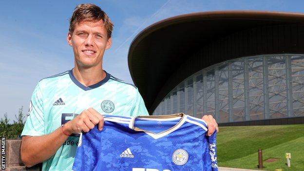 Jannik Vestergaard in unveiled as a Leicester City player