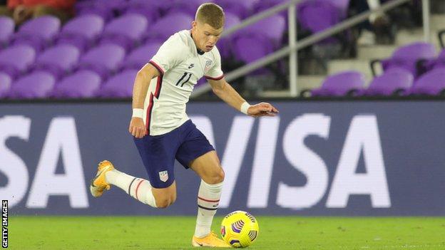 Chris Mueller scored twice on his USA debut against El Salvador last year