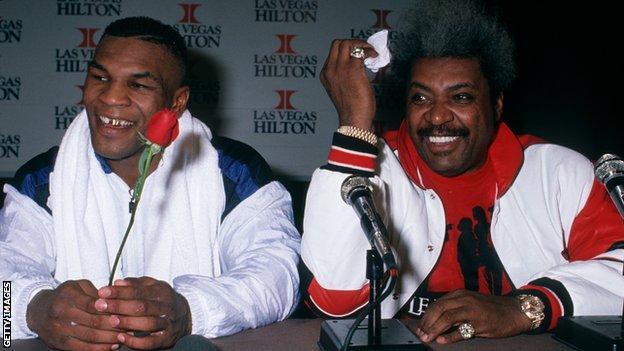 Promoter Don King (right) was drew controversy during fight week