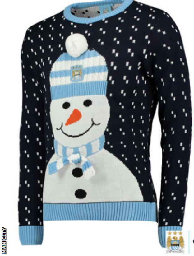 leicester city football christmas jumper