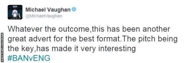 Michael Vaughan on Twitter
