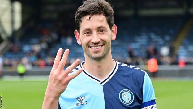 Joe Jacobson played his 400th and final game for Wycombe