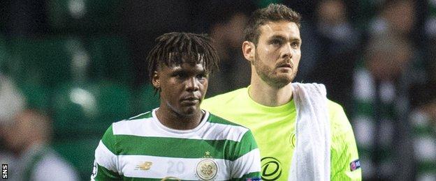 Dedryck Boyata and Craig Gordon