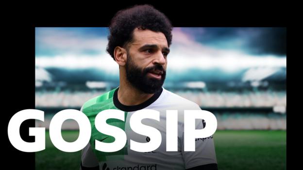Mohamed Salah featuring connected nan BBC Gossip file graphic