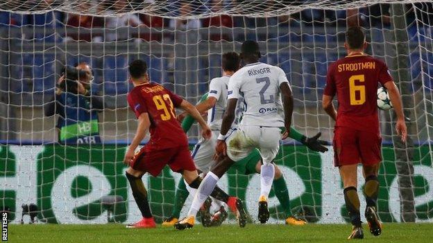 Chelsea 3-3 Roma: Eden Hazard header rescues point for hosts