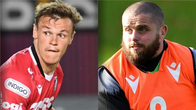 Cardiff fly-half Jarrod Evans and Ospreys prop Nicky Smith