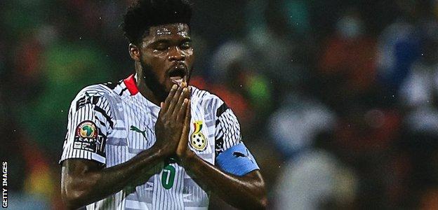 Thomas Partey took over as Ghana captain following Andre Ayew's sending off, but the midfielder endured a frustrating evening