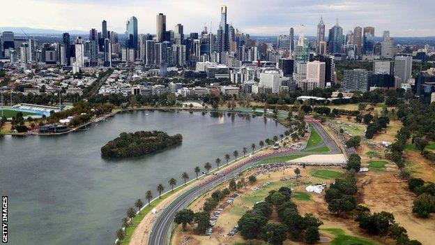 Circuit Albert Park F1 à Melbourne