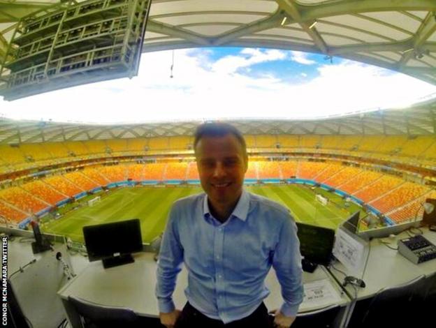 Conor McNamara at the 2014 World Cup in Brazil
