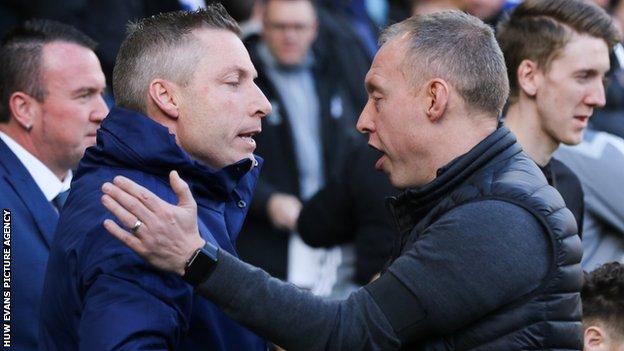 Neil Harris and Steve Cooper have faced each other once, in the goalless south Wales derby on 12 January