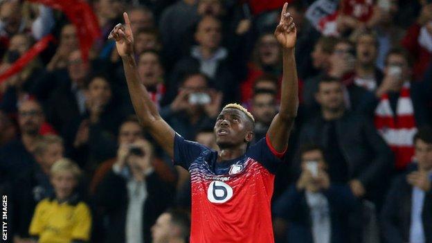 Nigeria's Osimhen named 2020 best African player in Ligue 1 - BBC Sport