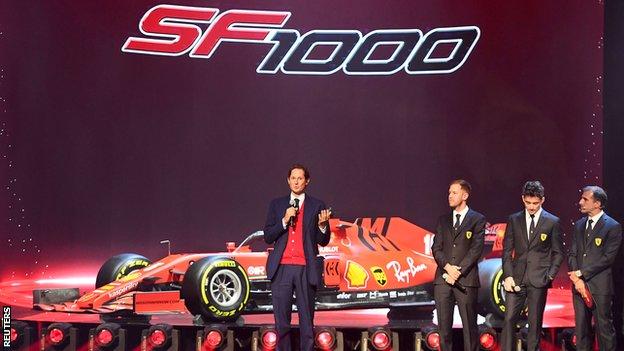 Ferrari launched their 2020 car in the Teatro Romolo Valli