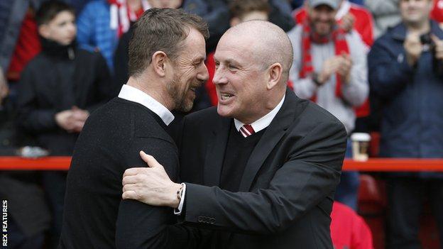 Derby boss Gary Rowett (left) and Nottingham Forest manager Mark Warburton were taking charge of their new clubs for the first time
