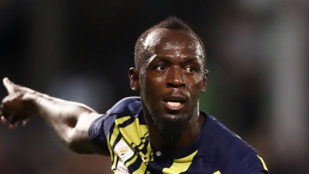 Usain Bolt scores twice on first start for Australia's Central Coast Mariners - BBC Sport