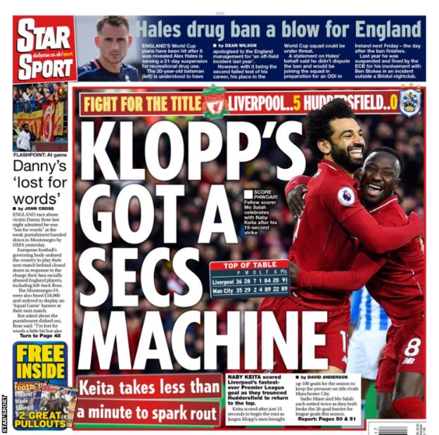 Saturday's Star Sport