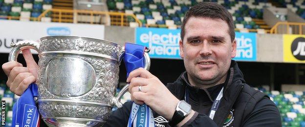 Healy has won two Irish Premiership titles since taking over as Linfield boss in 2015