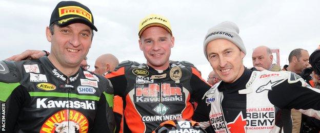 Michael Rutter, Ryan Farquhar and Jeremy McWilliams