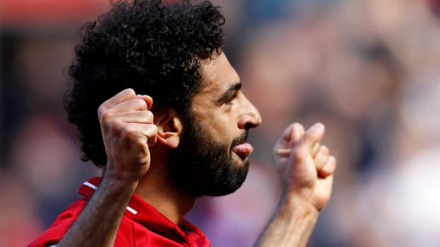 Salah breaks file as Liverpool secure top-four spot